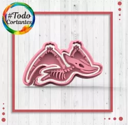 Cutter dinosaur therodactyl skeleton