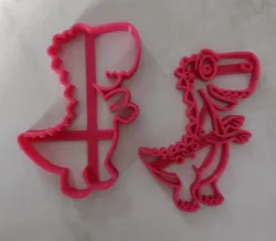 cutting "t-rex" cartoon