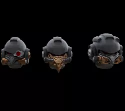 Dark Broody Magpies Helmet set.