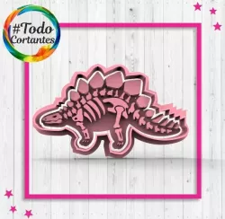 Dinosaur skeleton stegosaurus cutter
