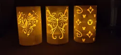 Disney Patterned Electric Tealight  Holders set of 3