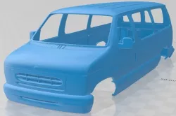 E Passenger 1988 Printable Body Van