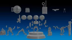 EXPENDABLE SERVOCORES - ASSISTANT DROID SQUAD -IN PARTS- 28mm