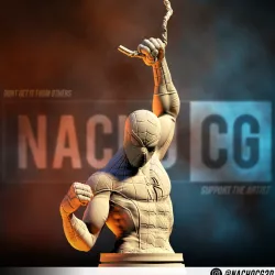 Fan Art Classic Spiderman Bust