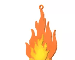 flame keychain