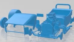 Ford 1923 T Hod Rod Printable Car