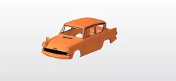 ford anglia BODY SHELL FOR 1:10 RC CAR STL FOR 3D PRINTING