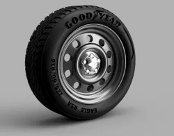 Ford crown victoria police rims with goodyear tires for scale models