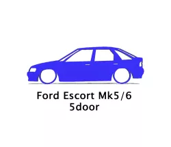 FORD ESCORT MK5 MK6 5 door SILHOUETTE