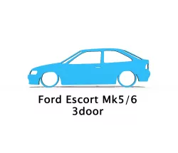 FORD ESCORT MK5 MK6 RS 2000 SILHOUETTE