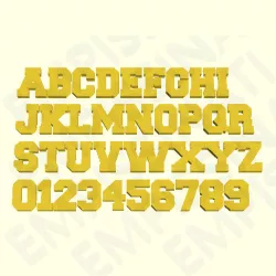 FRESHMAN - 3D LETTERS AND NUMBERS