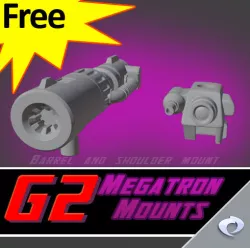 G2 Megatron shoulder mount and barrel
