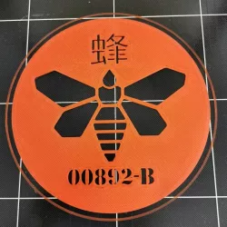 GOLDEN MOTH stencil from Breaking bad