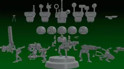 GUARD SERVOCORES - ASSISTANT DROID SQUAD -IN PARTS- 28mm