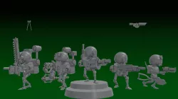 GUARD SERVOCORES - ASSISTANT DROID SQUAD -MONOPOSE- 28mm