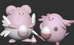 happiny, chansey ,blissey