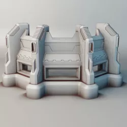 Heavy Infantry Bunker - fortification for Warhammer 40k, 30k, Star Wars & other sci-fi tabletop games