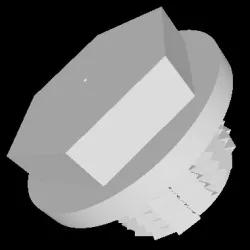Hexagon Head male stopper plug 3/4"