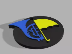 HIMYM keychain 3 colors (optimized for 3d printing)