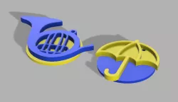 HIMYM keychain (optimized for 3d printing) how I met your mother