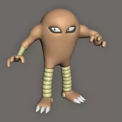 Hitmonlee Pokemon Fanart Model