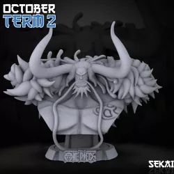 Kaido Bust - Sekai 3D Models - Tested and Ready for 3D printing