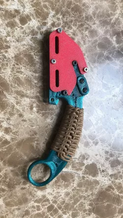 Karambit with utility blade
