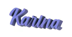 KARINA name tag