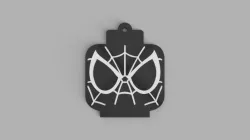 Keychain  spiderman lego head