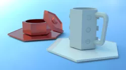 kitchen table lego style coffee game