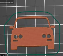 Lada 2106 silhouette key