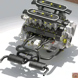 LAMBORGHINI MIURA - ENGINE