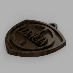 Lancia Wall Logo and Keychain