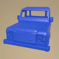 LAND ROVER DEFENDER 110 PICKUP 2011 PRINTABLE CAR FRONT BODY