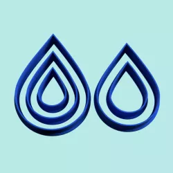 leaf leaves - drop - pack x5