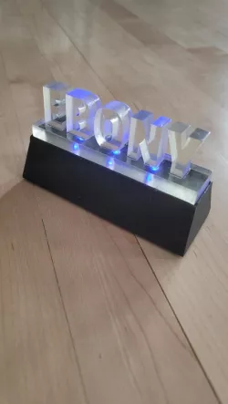 LED Nameplate Display 9v