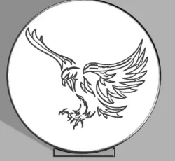 leds lamp with an eagle