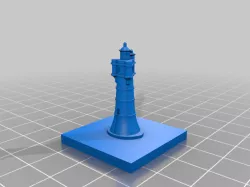 Leuchtturm Roter Sand Miniature for GreebleCIty