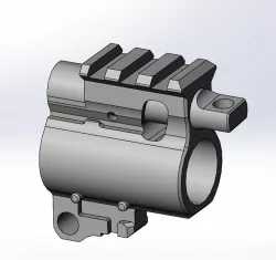 LWRC gas block for airsoft