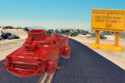 Mad Max Highway 9 Main Force Patrol Sign - Gaslands / Darkfuture