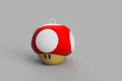 Mario Mushroom keyring
