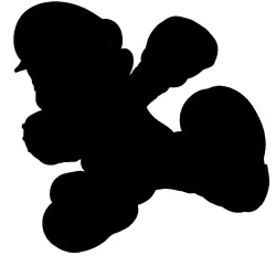 Mario wall decal