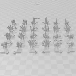 Marvel Legends Generic Interchangeable Hands