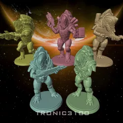 Mass Effect Krogan Squad: Miniature Pack for Tabletop games.