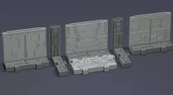 MECHA BASE HANGAR - SET C