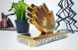 Meme awards trophy for pewdiepie video