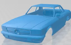 Mercedes Benz SL Class R107 Coupe 1972 Printable Body Car