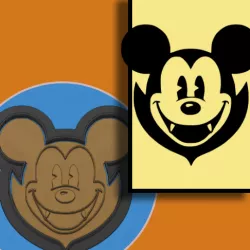 Mickey Mouse Vampire Halloween Cutter