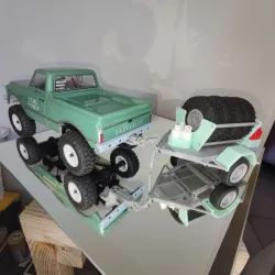 MINI MICRO CRAWLER AXIAL SCX24 HARDCORE CRAWLING SUPPORT TRAILER