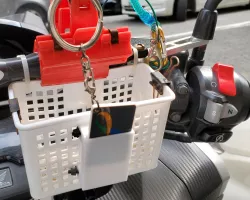 Mini Octopus card holder with zip tie mounts